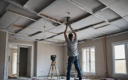 Jak zaplanować montaż sufitu podwieszanego krok po kroku
